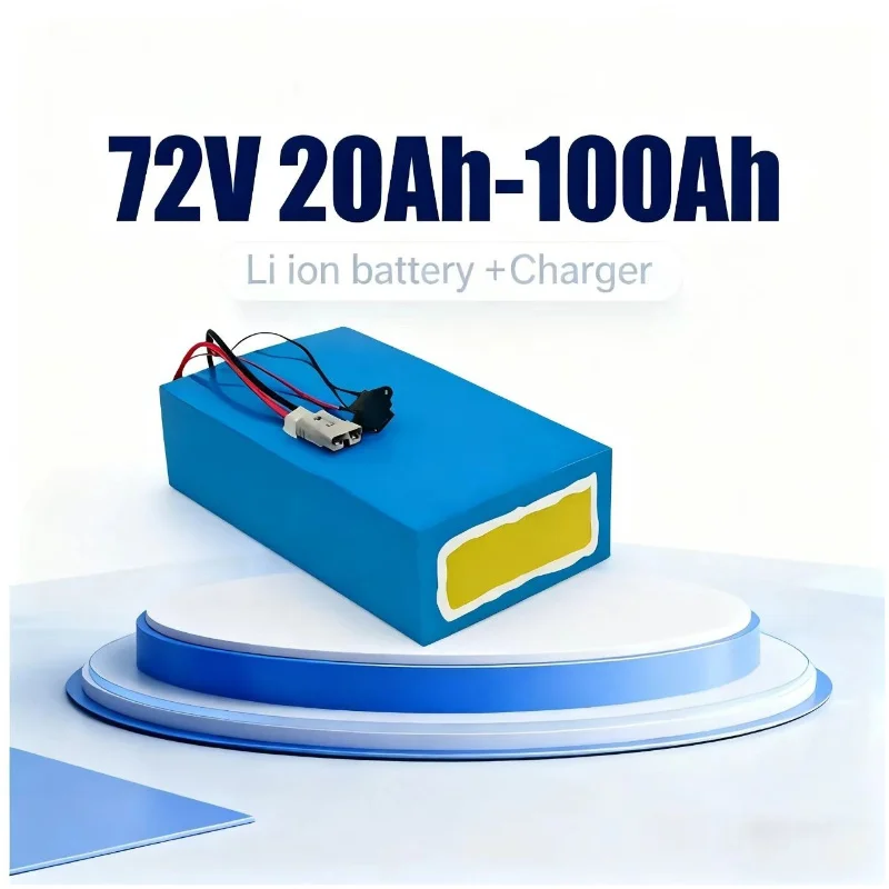 72V 40Ah Lifepo4 Battery Pack - BMS 72V Lithium-Ion Battery Pack 20Ah/30Ah/50Ah/80Ah/100Ah