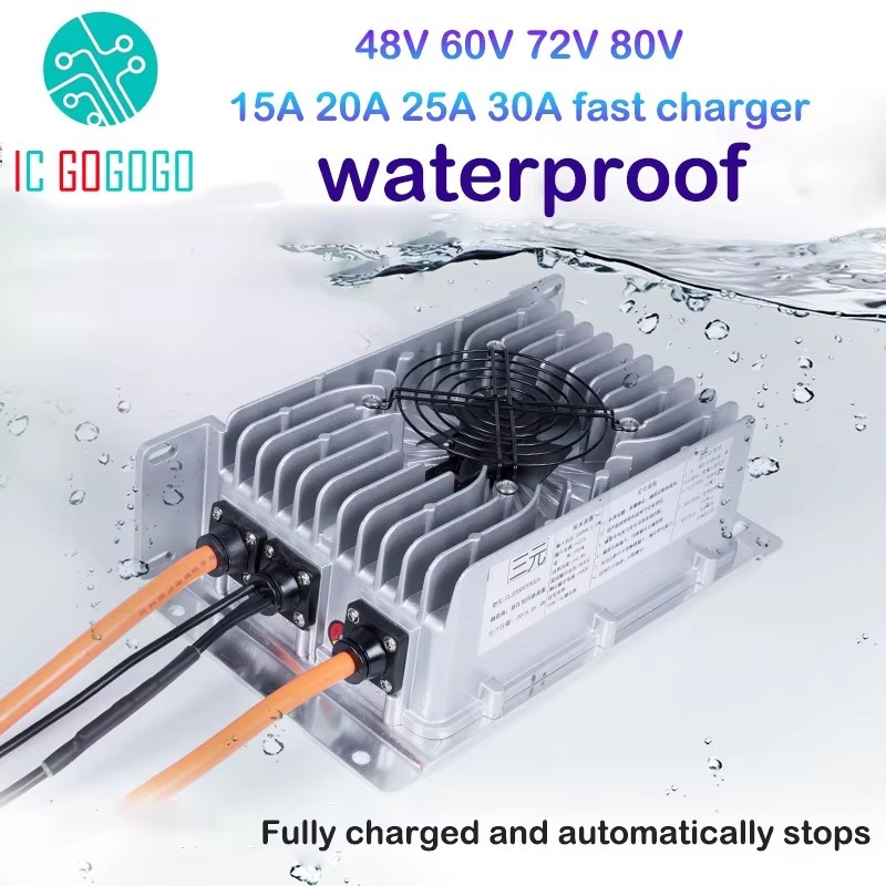 48V 60V 72V 80V Li-ion Lifepo4 - 72V 15A Fast Charger ulasan dan harga