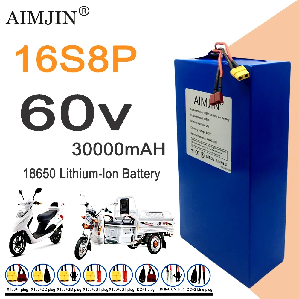 16S8p 1000-3000W Brand New Lit - 60V 50Ah Electric Scooter Battery ulasan dan harga
