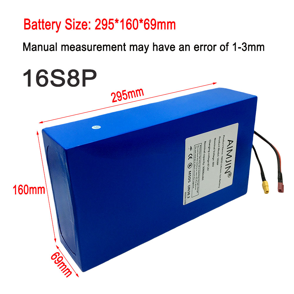 16S8p 1000-3000W Brand New Lit - 60V 50Ah Electric Scooter Battery ulasan dan harga