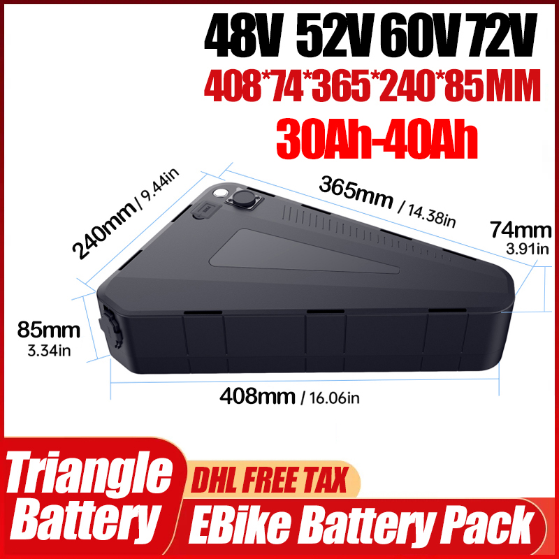 Electric Bicycle 36v 48v 52v c - 72V 50Ah 21700 Lithium Battery ulasan dan harga