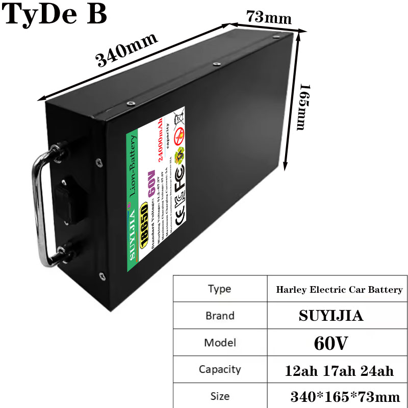 HarleyBatteryCitycocoElectricB - 60V 50Ah Electric Scooter Battery ulasan dan harga