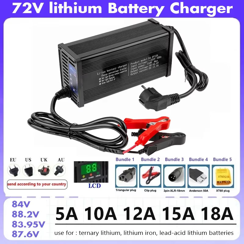 72V 20S 84V Smart Lifepo4 Batt - 84V 20A Smart Charger ulasan dan harga