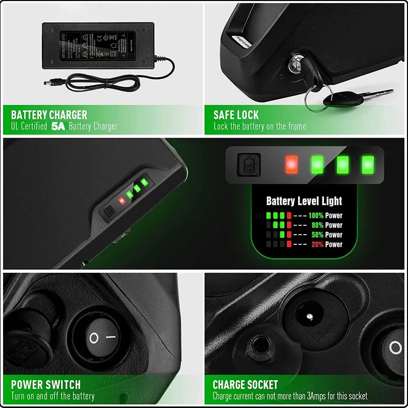 E Bike Hailong chamrider batte - 72V 50Ah 21700 Lithium Battery ulasan dan harga
